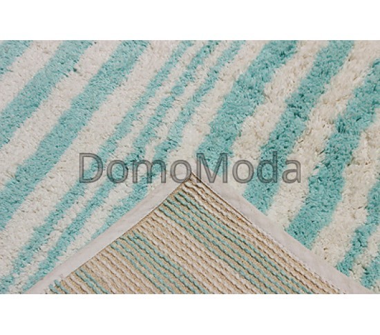 Коврик для ванной Indian Handmade Strip RIS-BTH-5223 BLUE - высокое качество по лучшей цене в Украине изображение 4.